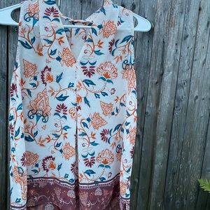 Fall floral breezy top